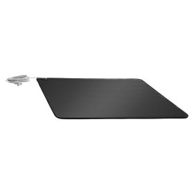 Grounding Mat, 24 x 16 in Anti-Slip PU Leather Earthing Mat, with 15 Feet Grounding Cord, Grounding Pad for Feet, Boost Energy, Improve Sleep