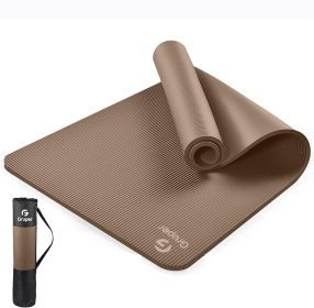 Yoga Mat Non Slip NBR Extra Thick Yoga Mat, 72"L x 32"/24"W x 0.6"/0.4"TH (185cm x 80cm/61cm x 15mm/10mm), Anti-Tear Exercise Mat with Carrying S