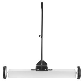 55Lbs Rolling Magnetic Sweeper with Wheels,Push-Type Magnetic Pick Up Sweeper, 36-inch Large Magnet Pickup Lawn Sweeper with Telescoping Handle