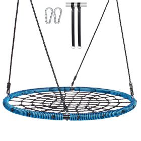Spider Web Saucer Swing, 40 Inch Round Swings for Kids Outdoor, 750lbs Weight Capacity Saucer Tree Swing