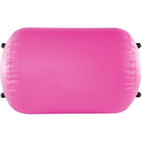 Air Mat Tumble Track Air Spot, Round Inflatable Air Roller, Air Barrel Gymnastic Equipment with Electric Pump