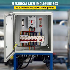 NEMA Metal Case, 24x24x12'' NEMA 4X Metal Electric Enclosure, IP66 Water & Dust Resistant, Suitable for Both Outdoor & Indoor Use