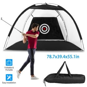 Golf Net, 78.7x39.4x55.1in For Backyard Driving Chipping Training Swing With Target Mat Balls For Outdoor Indoor, Gifts For Men Dad Him And Golfe (Option: Defaulttitle)