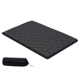 Japanese Tatami Mat, Full Size Foldable Japanese Tatami Mattress, Futon Mattress with Storage Bag & Fastener, 9-Layer Floor Mat for Sleeping (Default: Default)