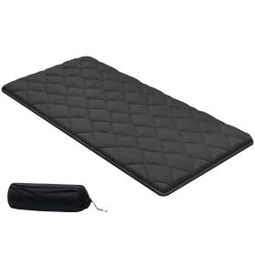 Japanese Tatami Mat, Twin Size Foldable Japanese Tatami Mattress, Futon Mattress with Storage Bag & Fastener, 9-Layer Floor Mat for Sleeping (Default: Default)